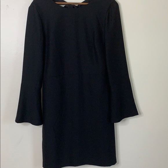 Banana Republic Black Long Sleeve Shift Dress - Picture 4 of 5